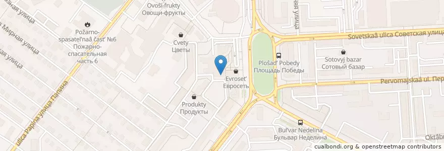 Mapa de ubicacion de Сбербанк en روسيا, Центральный Федеральный Округ, Липецкая Область, Городской Округ Липецк.