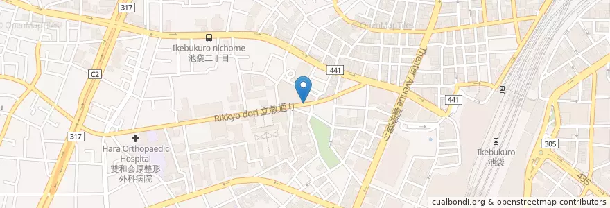 Mapa de ubicacion de 118立教通り歯科 en Japan, 東京都, 豊島区.