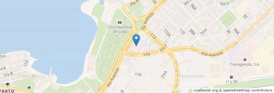 Mapa de ubicacion de Imobiliaria Jardines en Cuba, L'Avana, Playa.