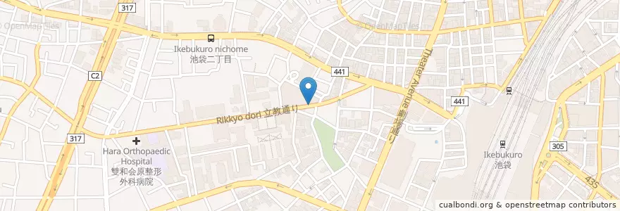 Mapa de ubicacion de 佐藤薬局 en Япония, Токио, Тосима.