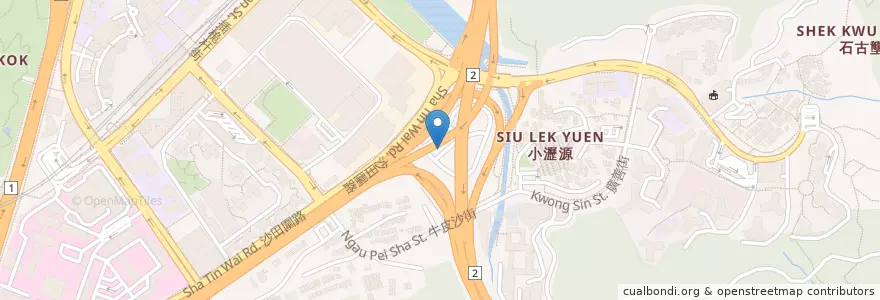 Mapa de ubicacion de Hong Kong School of Motoring en Çin, Guangdong, Hong Kong, Yeni Bölgeler, 沙田區 Sha Tin District.