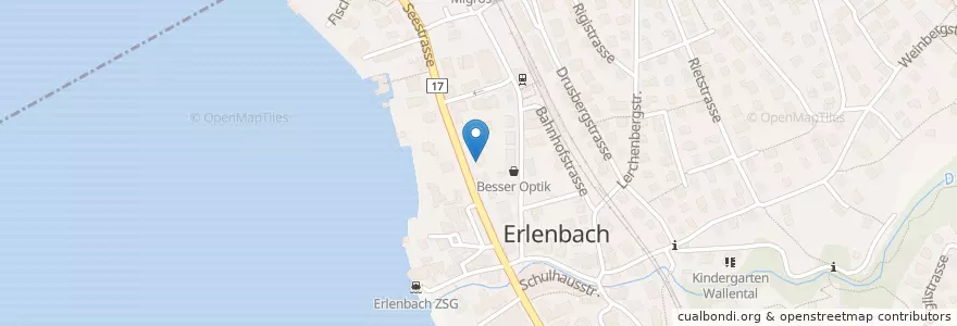 Mapa de ubicacion de Rössli en 스위스, 취리히, Bezirk Meilen, Erlenbach (Zh).