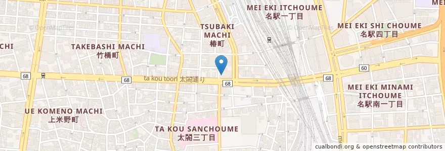 Mapa de ubicacion de Nha Viêt Nam en 日本, 爱知县, 名古屋市, 中村区.