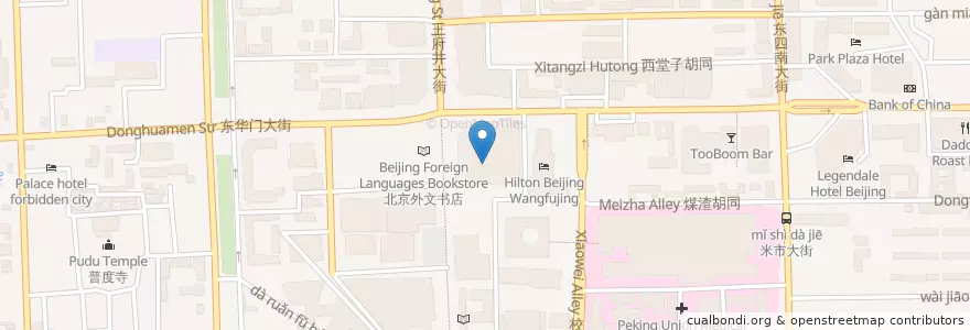 Mapa de ubicacion de 赛百味 en الصين, بكين, خبي, 东城区.