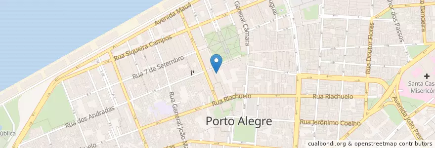 Mapa de ubicacion de AGF Rua da Praia en البَرَازِيل, المنطقة الجنوبية, ريو غراندي دو سول, Região Metropolitana De Porto Alegre, Região Geográfica Intermediária De Porto Alegre, Região Geográfica Imediata De Porto Alegre, بورتو أليغري.