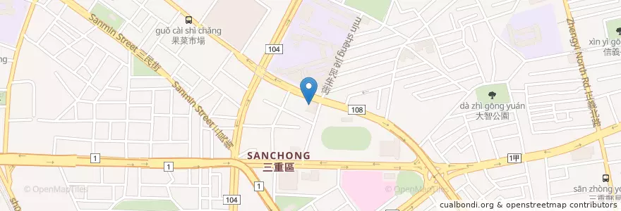 Mapa de ubicacion de 三重靈糧堂 en 臺灣, 新北市.