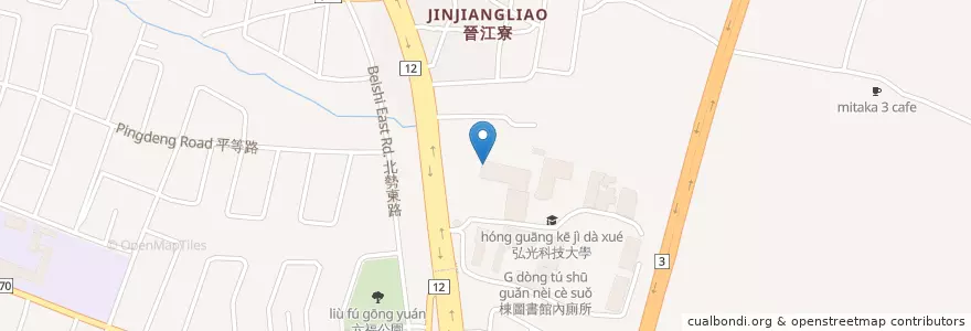 Mapa de ubicacion de N棟西側廁所 en 臺灣, 臺中市, 沙鹿區.