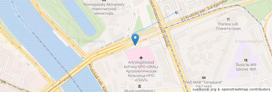 Mapa de ubicacion de Shell en Russia, Distretto Federale Centrale, Москва, Центральный Административный Округ, Таганский Район.
