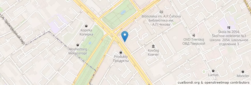 Mapa de ubicacion de Альфа-Банк en Россия, Центральный Федеральный Округ, Москва, Центральный Административный Округ, Тверской Район.