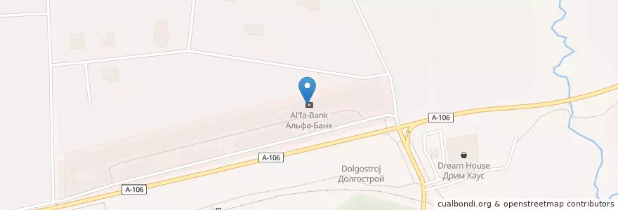 Mapa de ubicacion de Альфа-Банк en Rusia, Distrito Federal Central, Óblast De Moscú, Одинцовский Городской Округ.