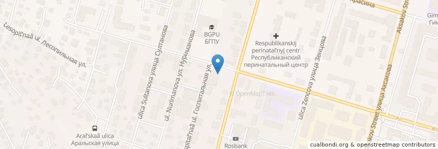 Mapa de ubicacion de Мегамойка en 러시아, Приволжский Федеральный Округ, Башкортостан, Городской Округ Уфа.