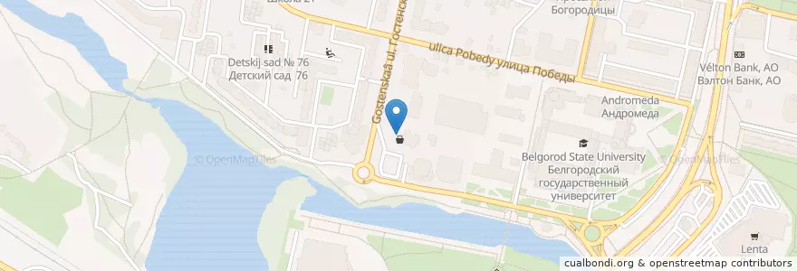 Mapa de ubicacion de Экспресс-Почта en Russie, District Fédéral Central, Oblast De Belgorod, Белгородский Район, Городской Округ Белгород.