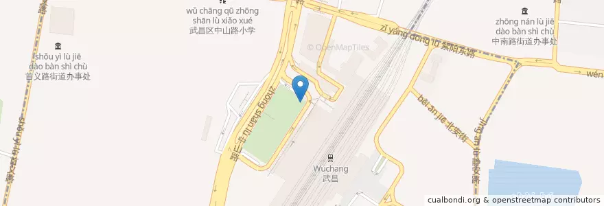 Mapa de ubicacion de KFC en China, Hubei, Wuhan, Wuchang District, 首义路街道.