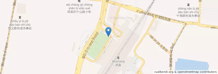 Mapa de ubicacion de 麦当劳 en China, Hubei, Wuhan, 武昌区, 首义路街道.