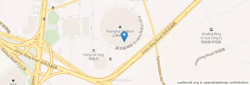 Mapa de ubicacion de 尊客来上海面馆 en China, Shanghái, Xuhui.