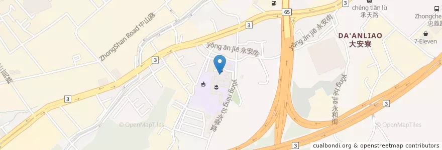 Mapa de ubicacion de 幼兒園 en Taiwan, 新北市, 土城區.