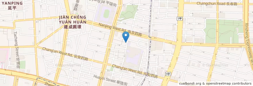 Mapa de ubicacion de 京讚自助餐 en 臺灣, 新北市, 臺北市, 大同區.