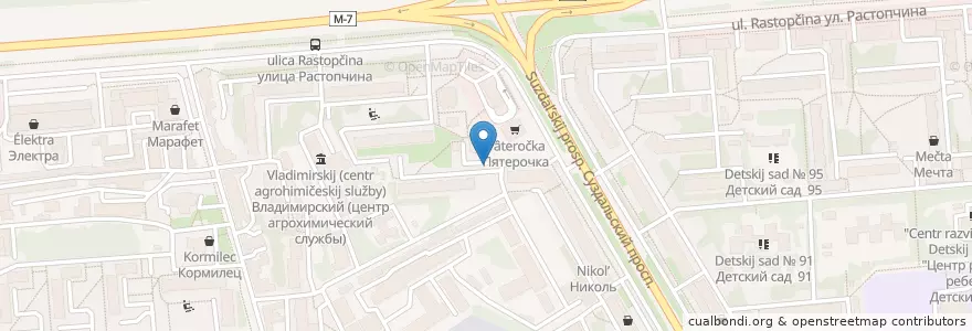 Mapa de ubicacion de Ключ здоровья en ロシア, 中央連邦管区, Владимирская Область, Городской Округ Владимир.