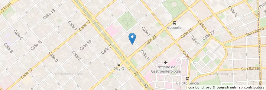 Mapa de ubicacion de Paladar en كوبا, La Habana, Plaza De La Revolución.