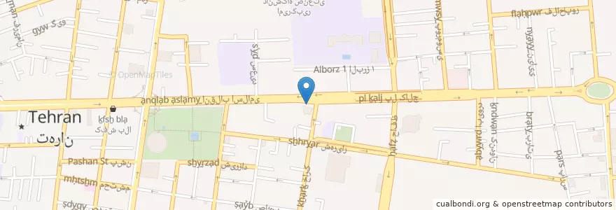 Mapa de ubicacion de اکبر جوجه en Iran, Teheran, شهرستان تهران, Teheran, بخش مرکزی شهرستان تهران.