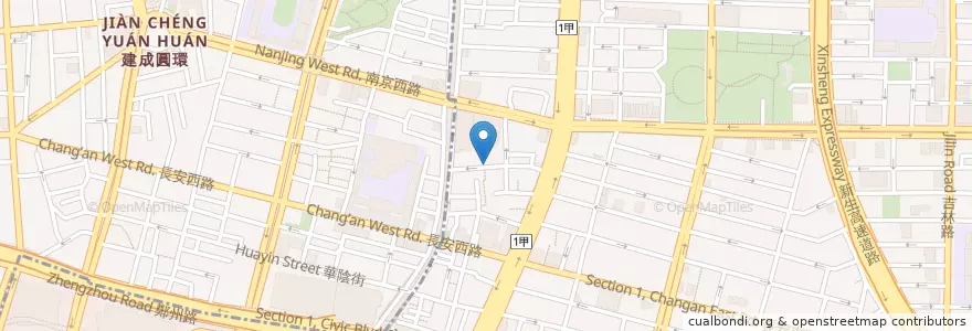 Mapa de ubicacion de Just Pasta en تایوان, 新北市, تایپه, 中山區.