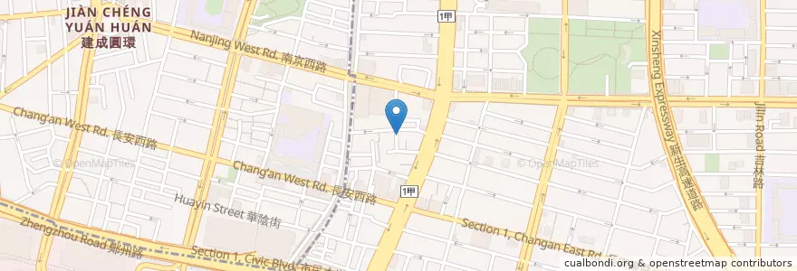 Mapa de ubicacion de 八方雲集 en 臺灣, 新北市, 臺北市, 中山區.
