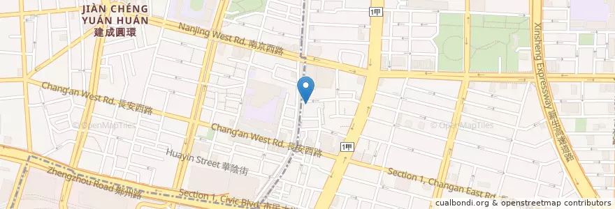 Mapa de ubicacion de 赤宴日式燒肉 en 臺灣, 新北市, 臺北市, 中山區.