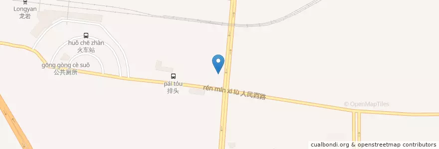 Mapa de ubicacion de 一嗨租车 en China, Fujian, Longyan, Xinluo.