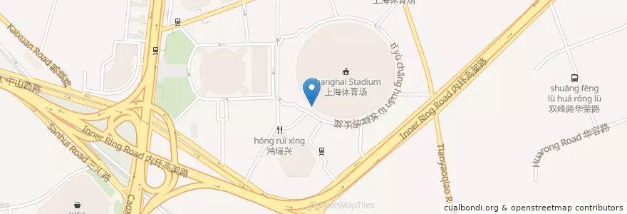 Mapa de ubicacion de 建设银行 en 중국, 상하이, 쉬후이구.