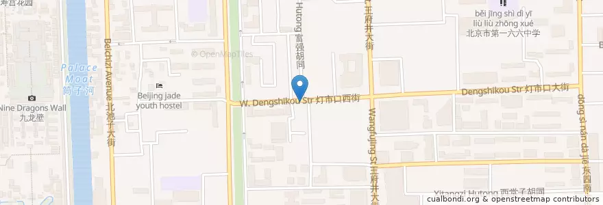 Mapa de ubicacion de 四季民福 en 中国, 北京市, 河北省, 东城区.