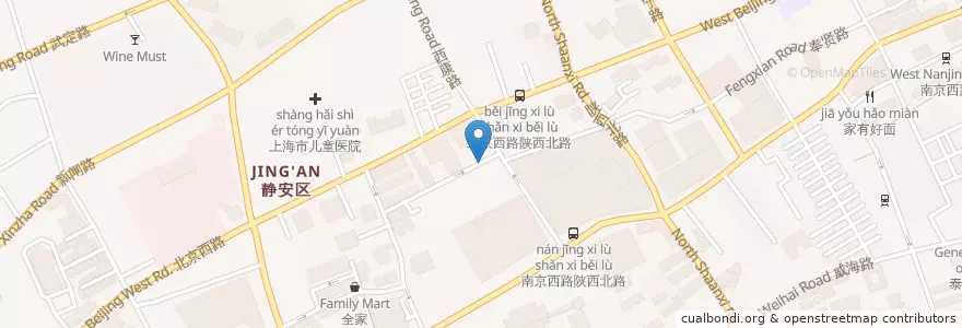 Mapa de ubicacion de See Want en Chine, Shanghai, District De Jing'an.