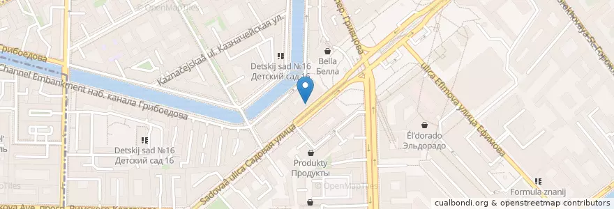 Mapa de ubicacion de Едим руками en Russia, Северо-Западный Федеральный Округ, Oblast' Di Leningrado, San Pietroburgo, Адмиралтейский Район, Сенной Округ.