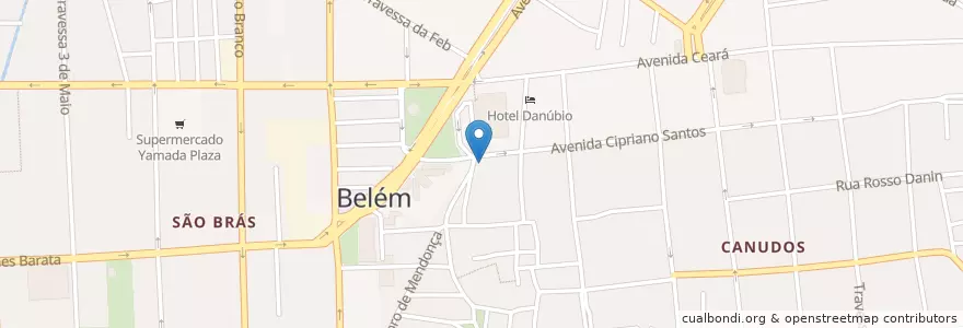 Mapa de ubicacion de Banco do Brasil en Brésil, Région Nord, Pará, Região Geográfica Intermediária De Belém, Microrregião De Belém, Belém.