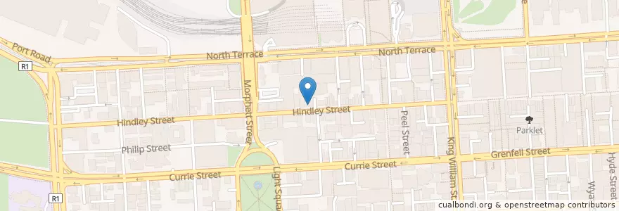 Mapa de ubicacion de Snagabag en Australie, Australie Méridionale, Adelaide, Adelaide City Council.