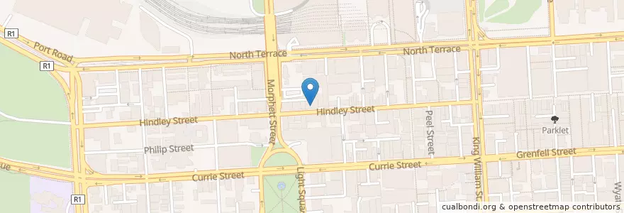 Mapa de ubicacion de Vault en Australie, Australie Méridionale, Adelaide, Adelaide City Council.