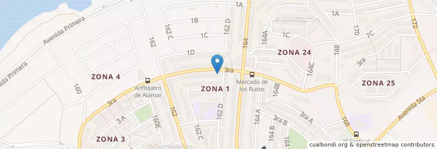Mapa de ubicacion de Don Pepe en Cuba, L'Avana, Habana Del Este, Zona 4.