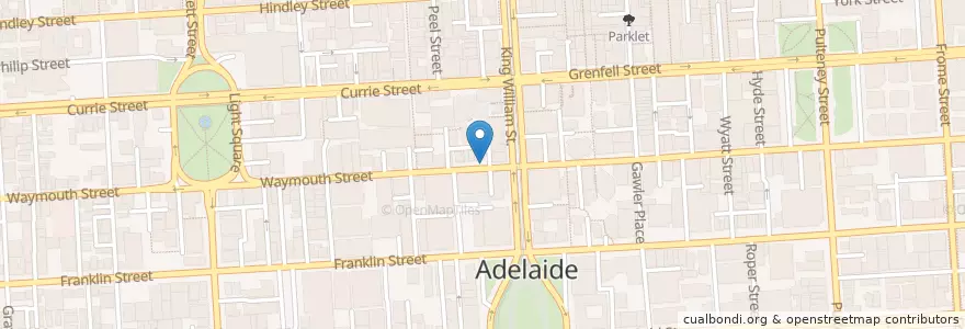 Mapa de ubicacion de City Central Dental en Avustralya, South Australia, Adelaide, Adelaide City Council.