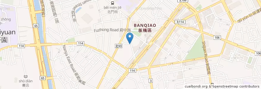 Mapa de ubicacion de 隱居風味居酒屋 en 臺灣, 新北市, 板橋區.