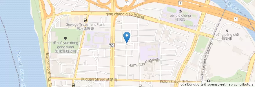 Mapa de ubicacion de 重慶豆漿 en Taiwan, 新北市, Taipei, 大同區.