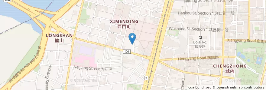 Mapa de ubicacion de Guru House en 臺灣, 新北市, 臺北市, 萬華區.