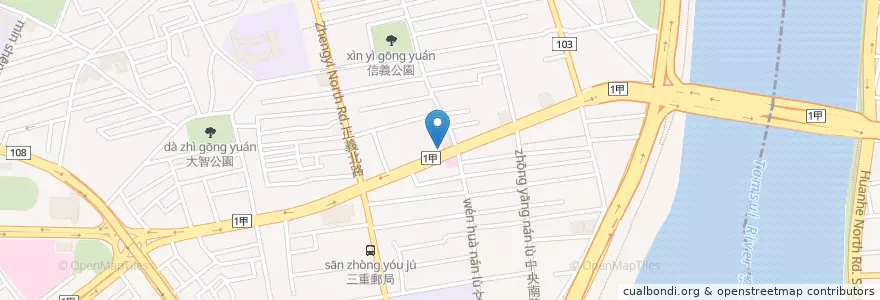 Mapa de ubicacion de 肯德基 en Тайвань, Новый Тайбэй.