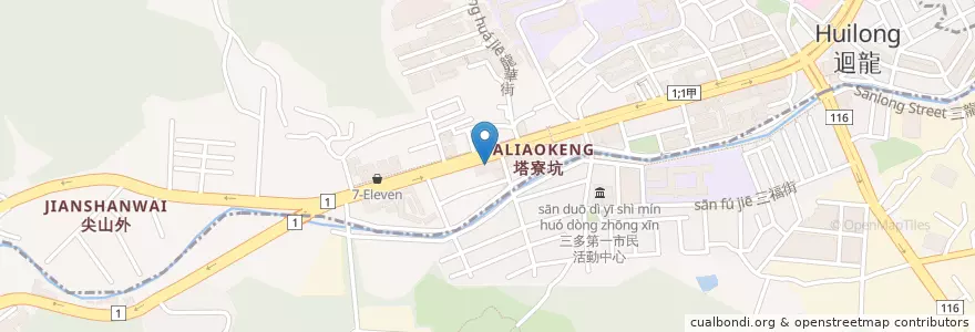 Mapa de ubicacion de 八方雲集 en Taiwán, Nuevo Taipéi, 樹林區.