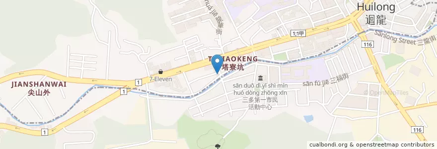 Mapa de ubicacion de 焗之森 en 타이완, 신베이 시, 수린 구.