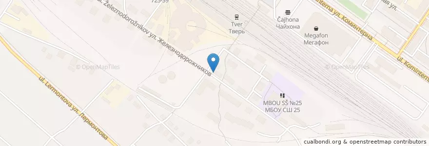 Mapa de ubicacion de Тупик 69 en ロシア, 中央連邦管区, Тверская Область, Городской Округ Тверь, Калининский Район.