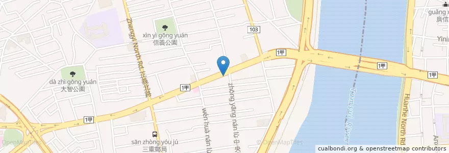 Mapa de ubicacion de 摩斯漢堡 en Taiwan, New Taipei.