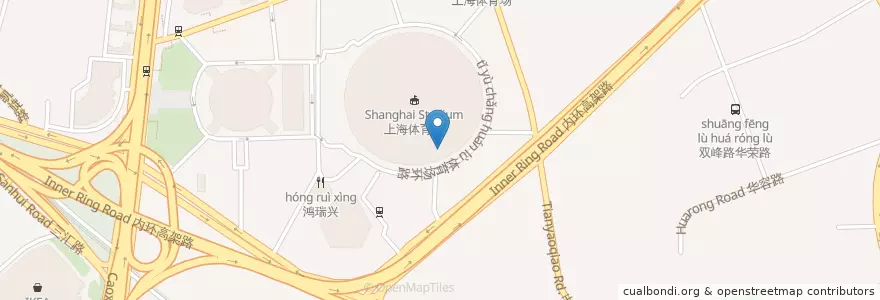 Mapa de ubicacion de MC Donald en China, Shanghai, Xuhui District.