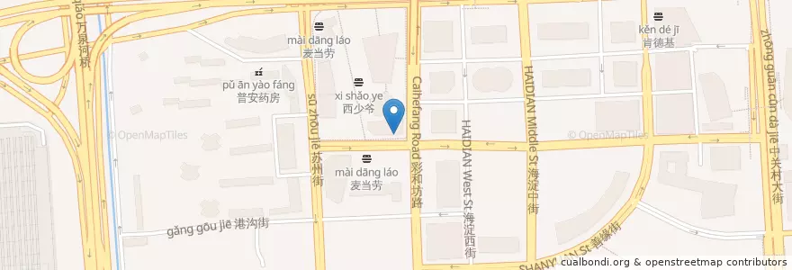 Mapa de ubicacion de 广发银行 en Cina, Pechino, Hebei, 海淀区.