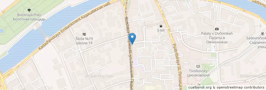 Mapa de ubicacion de Rombuscafe en Россия, Центральный Федеральный Округ, Москва, Центральный Административный Округ.