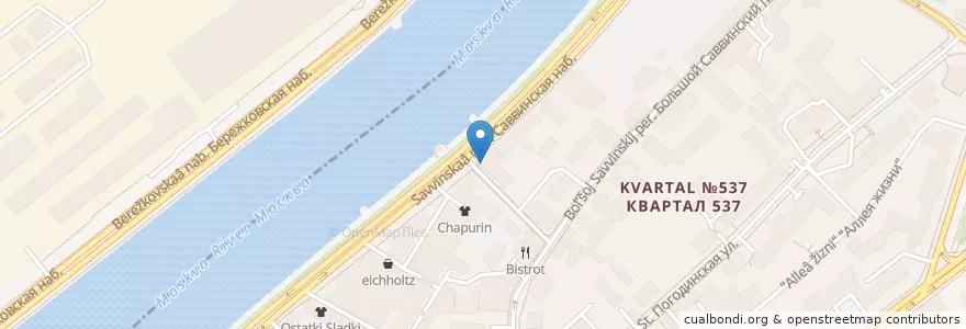 Mapa de ubicacion de Нам en ロシア, 中央連邦管区, モスクワ, Центральный Административный Округ, Район Хамовники.