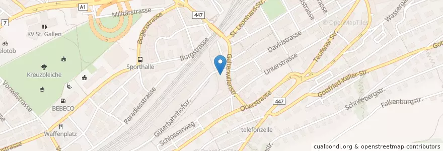 Mapa de ubicacion de Nektar en Svizzera, San Gallo, Wahlkreis St. Gallen, St. Gallen.